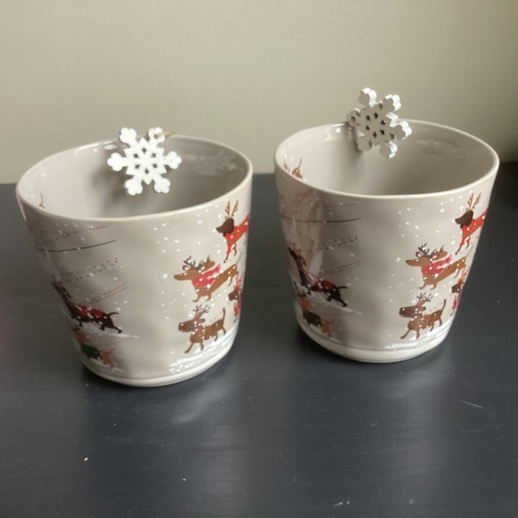 Set of 2 PRIMA DESIGN Holiday Dachshund Mugs - Picture 2 of 6